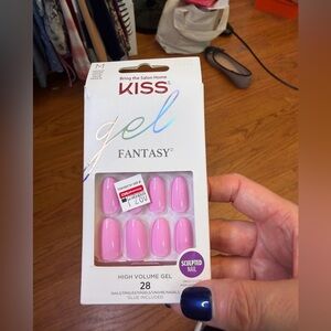 KISS Gel Fantasy Sculpted Nails - Light Pink, Medium, NIB 92326 FS33X